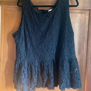 Lace Peplum Tank